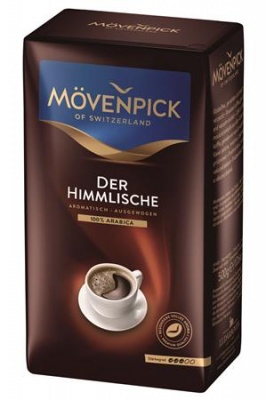 Kávé, pörkölt, őrölt, vákuumos csomagolásban, 500 g, MÖVENPICK "Himmlische"